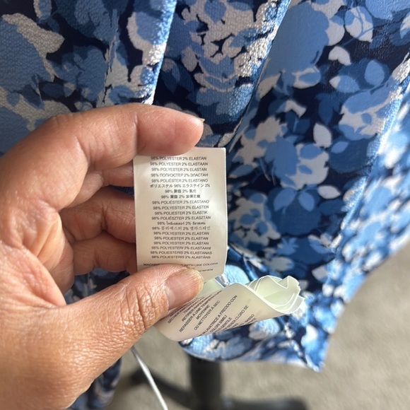 Floral Blue Halter Top - Picture 13 of 15